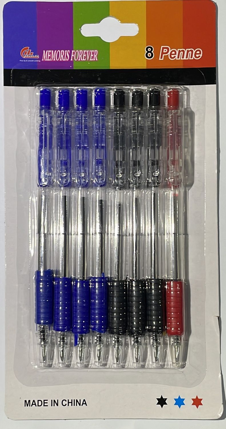 Ball pen; style: 8pcs ball pen,