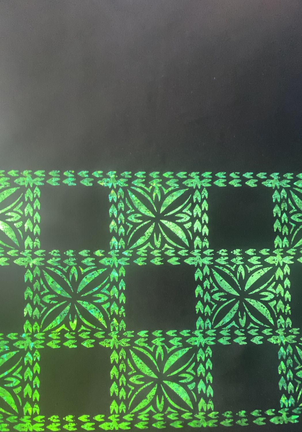 Stretch Half Print GREENonBLACK