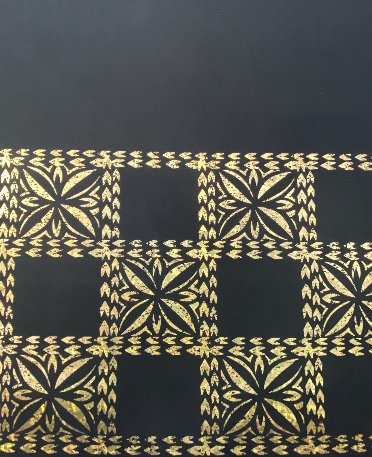 Stretch Half Print GOLDonBLACK