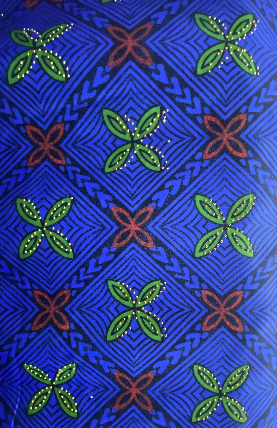 STRETCH FULL-GRN FLO RED/BL/BLK