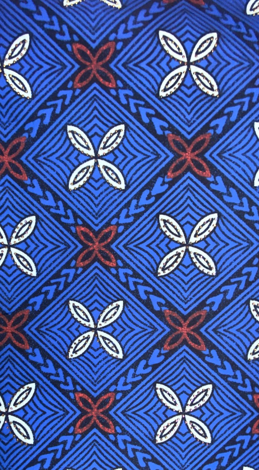 STRETCH FULL-RED FLO BLK/L.BLU