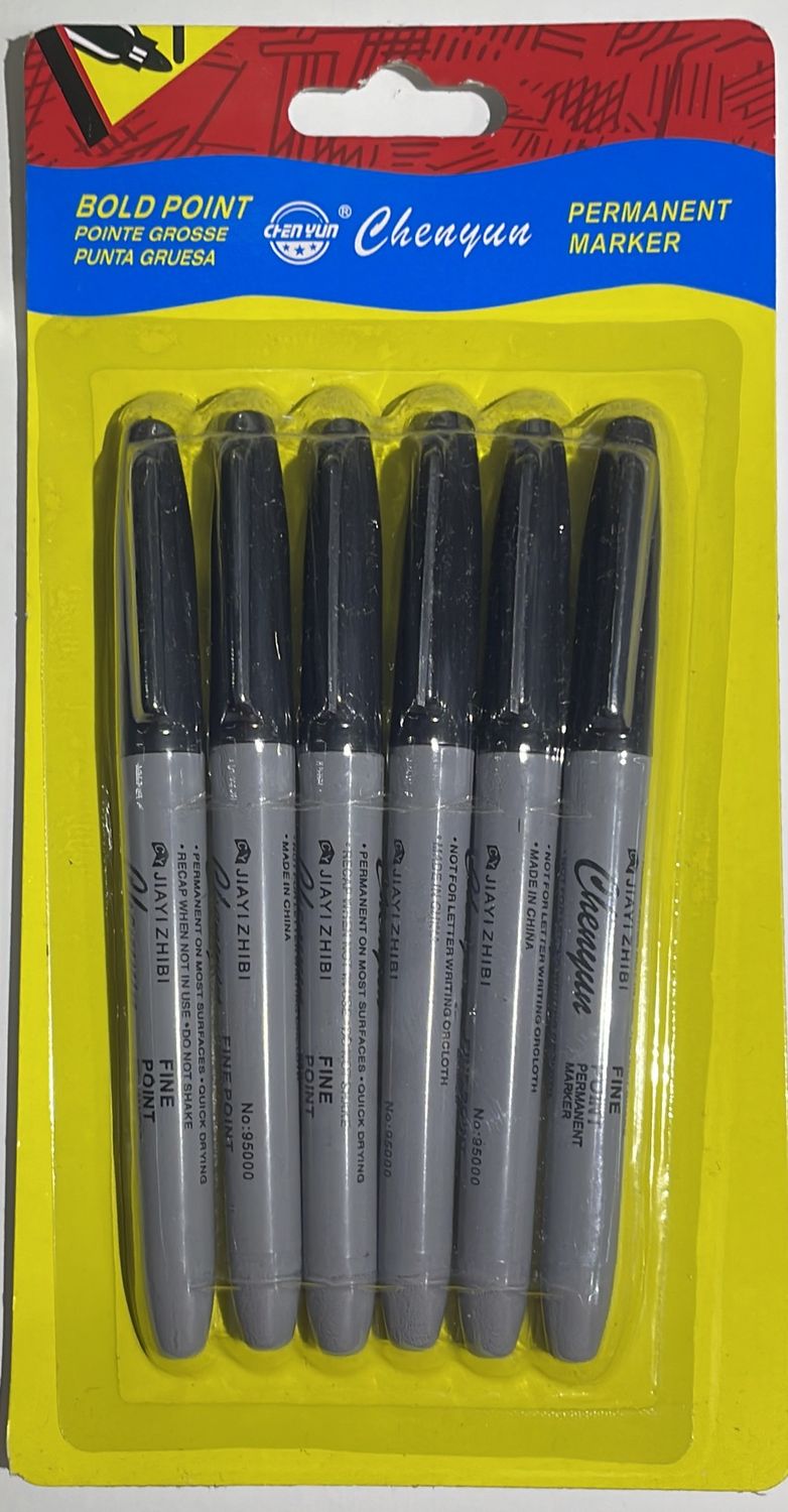 Permanent marker; style: 6pcs