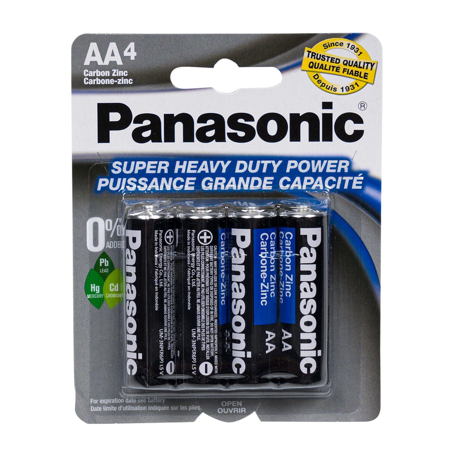 Panasonic AA Battery, 4-Pack