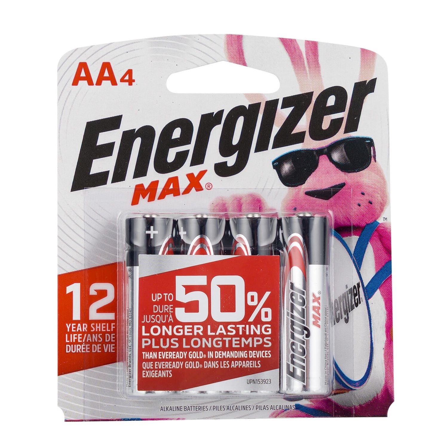 Energizer Max Batteries AA 4pk