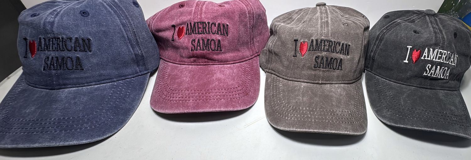 Baseball cap; I Love A.Samoa fl