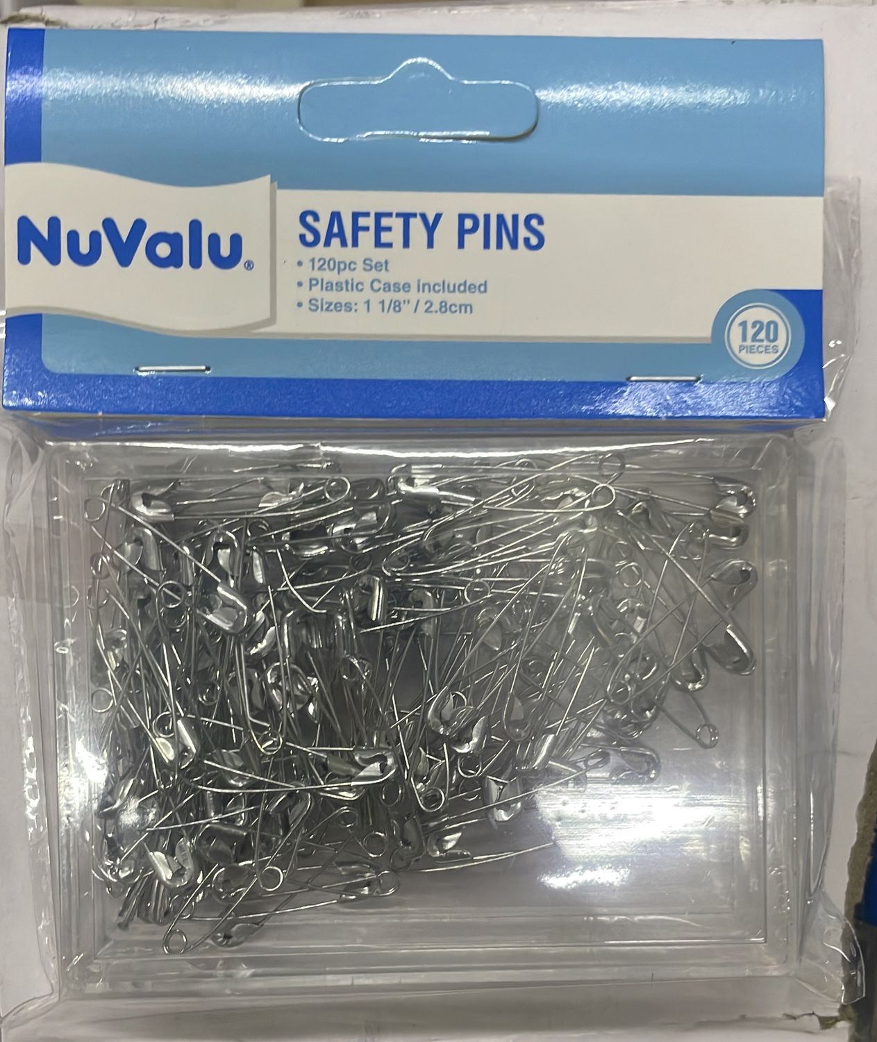 NUVALU SAFETY PINS SMALL SILVER