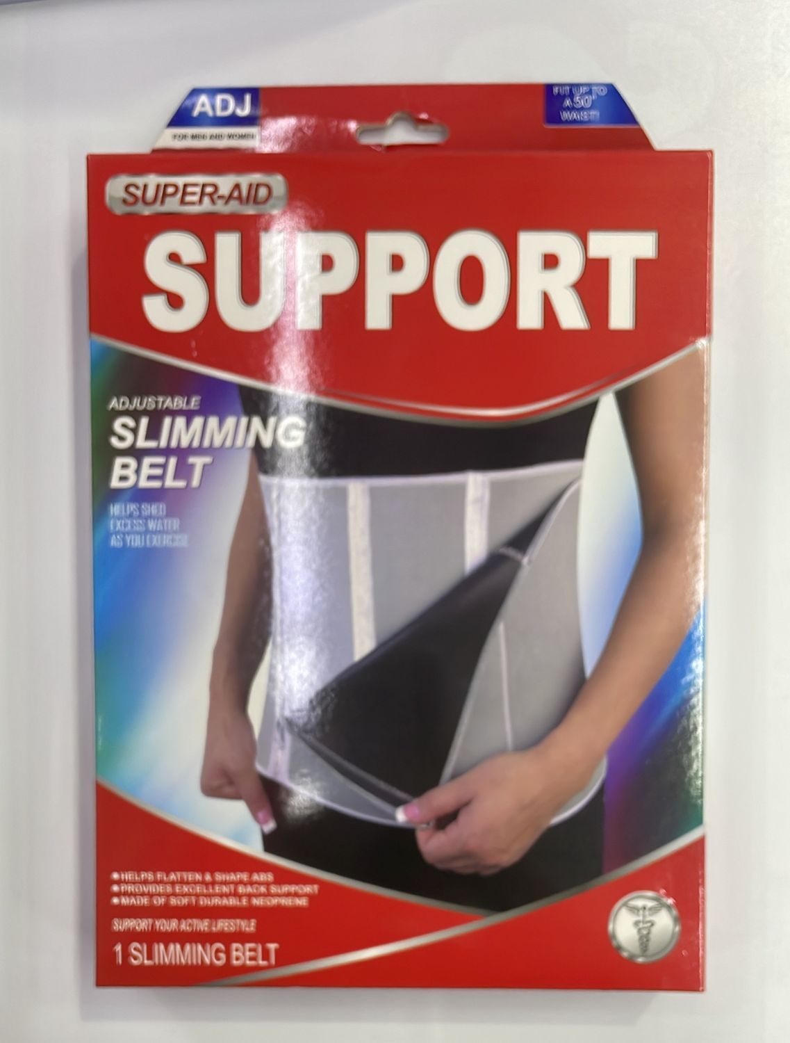 SLIMMING BELT,37"L ADJUSTABLE