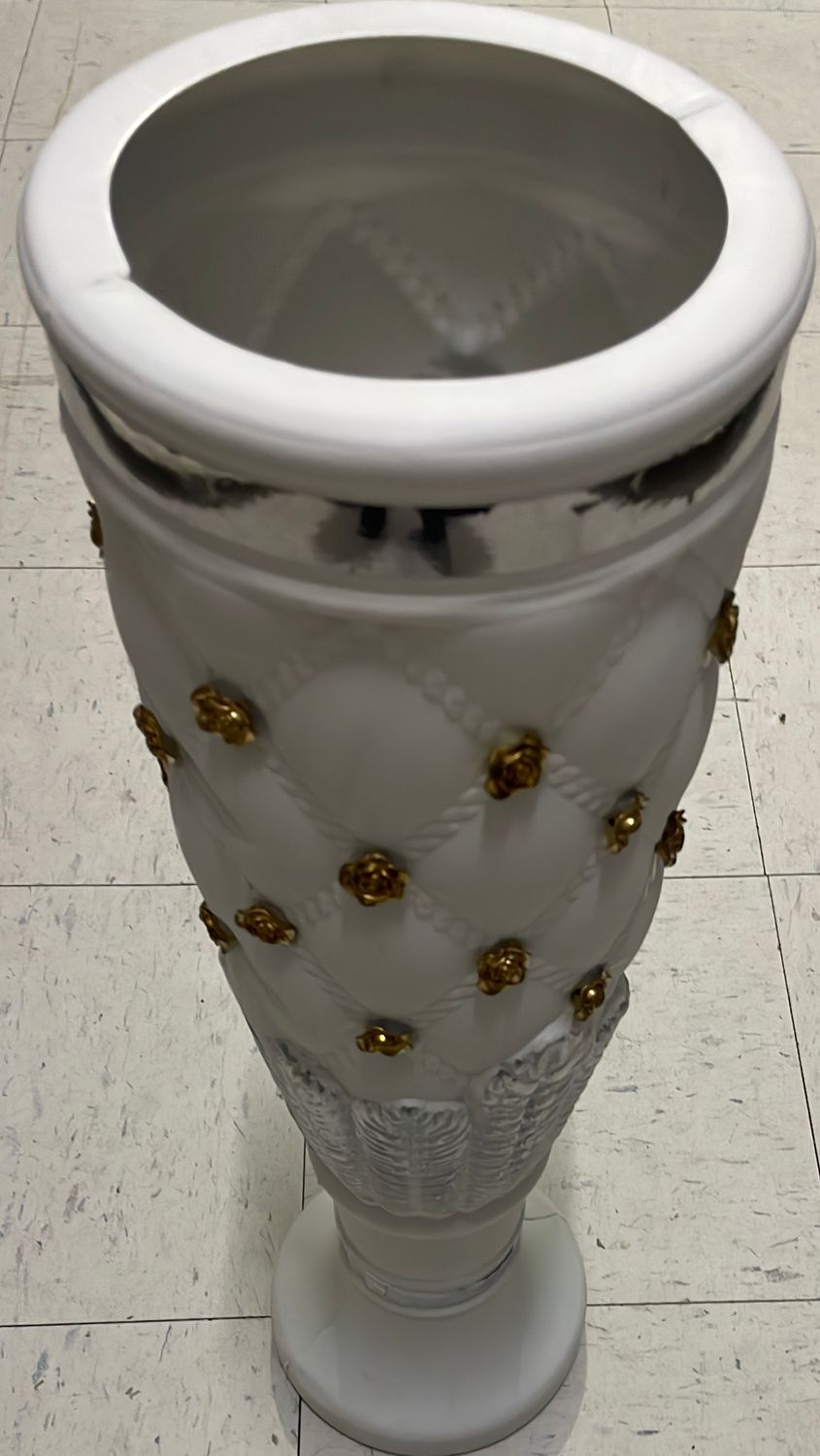 GOLD ROSES ROMAN PILLAR 6218-G