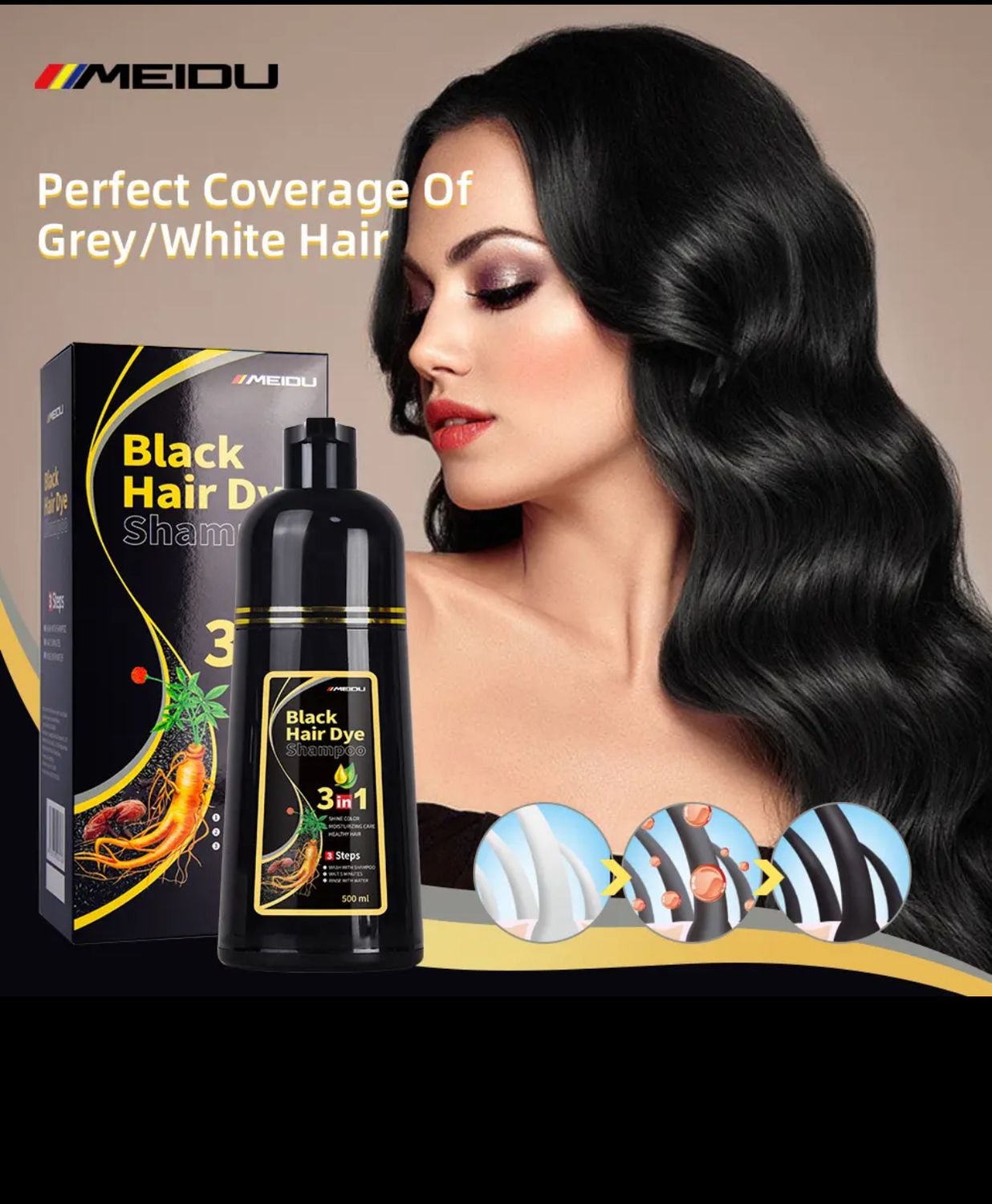 Hair dye shampoo