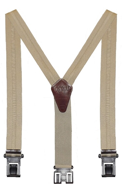 1 3/8" Club Stripe Perry Suspendersâ„¢ - Khaki 1 3/8" Club Stripe Perry Suspendersâ„¢ - Khaki