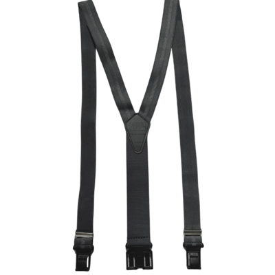1 3/8" Club Stripe Perry Suspenders™ - Dark Gray