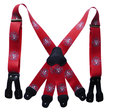 Firefighter Turnout Suspenders - Fire &amp; Rescue Pattern