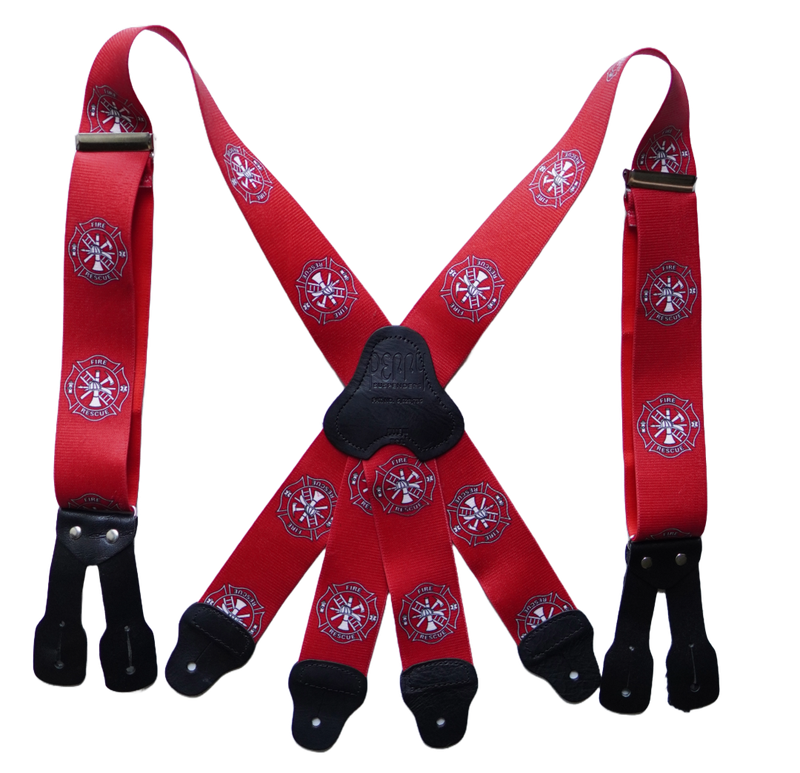 Firefighter Turnout Suspenders - Fire &amp; Rescue Pattern