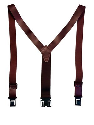 1 1/2" Leather Perry Suspenders™ - Brown