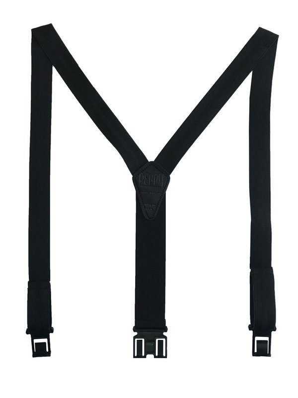 1 3/8" Club Stripe Perry Suspendersâ„¢ - Black 1 3/8" Club Stripe Perry Suspendersâ„¢ - Black