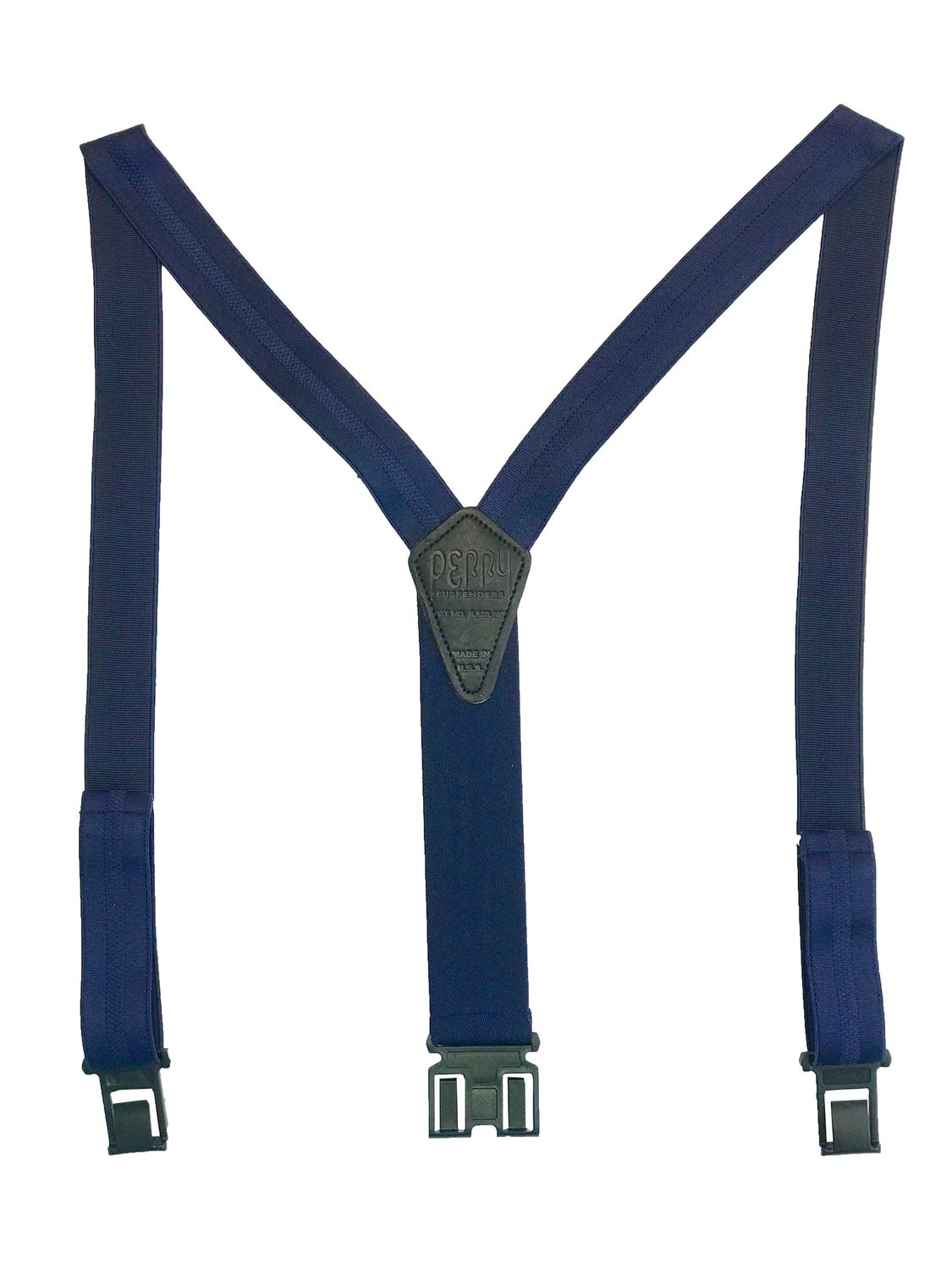 1 3/8&quot; Club Stripe Perry Suspenders™ - Navy