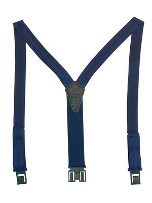 1 3/8" Club Stripe Perry Suspenders™ - Navy
