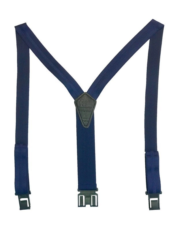 1 3/8" Club Stripe Perry Suspendersâ„¢ - Navy 1 3/8" Club Stripe Perry Suspendersâ„¢ - Navy
