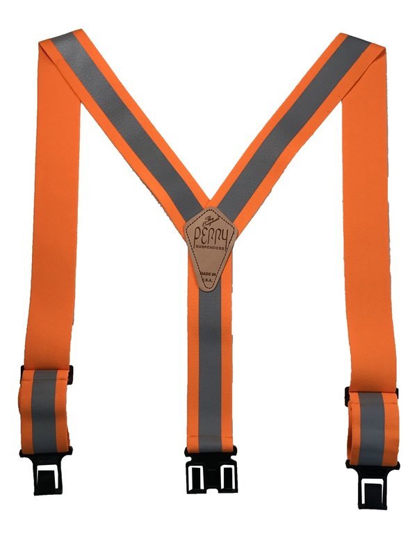 Reflective Safety Perry Suspenders™ - Orange