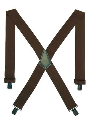 Clip-on Suspenders - Brown