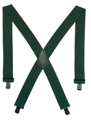 Clip-on Suspenders - Hunter Green