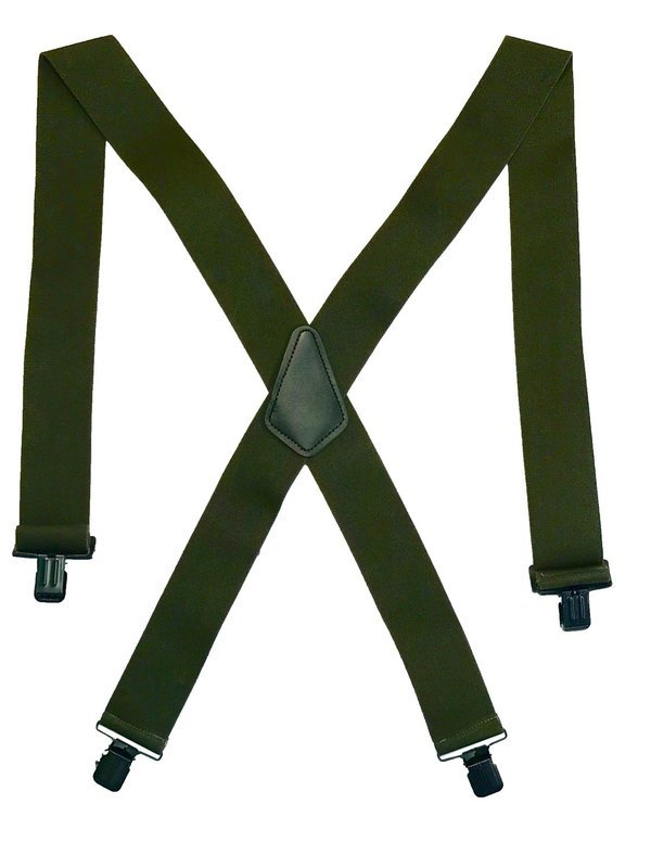 Clip-on Suspenders - Olive Drab