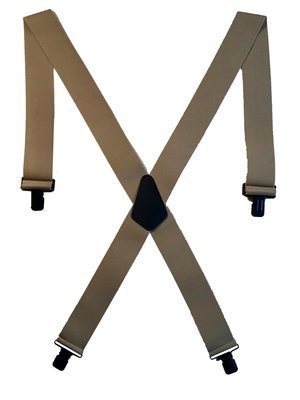 Clip-On Suspenders - Tan