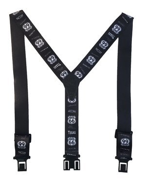 Novelty Perry Suspenders - Route 66