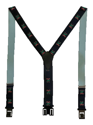 Novelty Perry Suspenders™ - Candy Canes