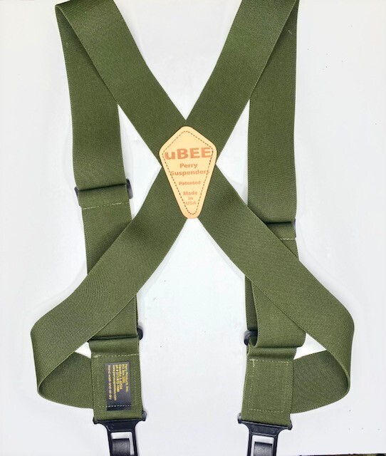 uBEE Perry Suspenders - Olive Drab Green