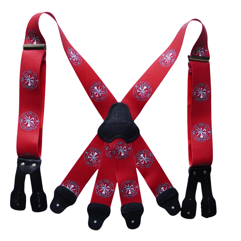Firefighter Turnout Suspenders - Fire &amp; Rescue Pattern