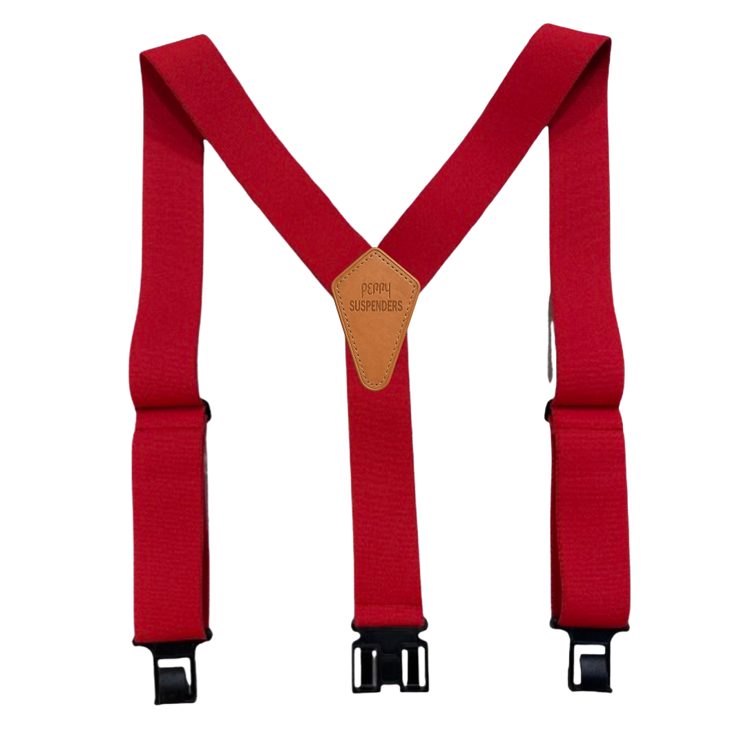2" Premium Perry Suspenders, Red