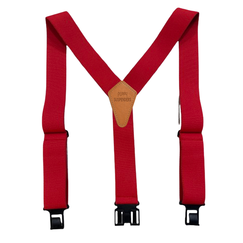 2" Premium Perry Suspenders, Red