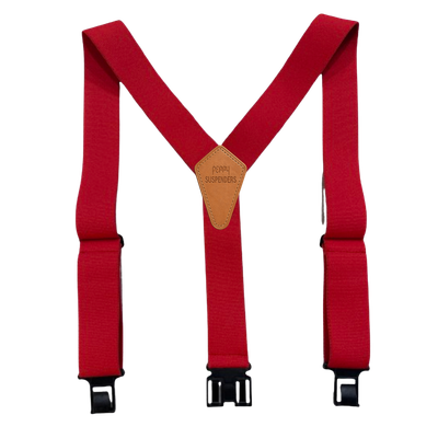 2" Premium Perry Suspenders, Red