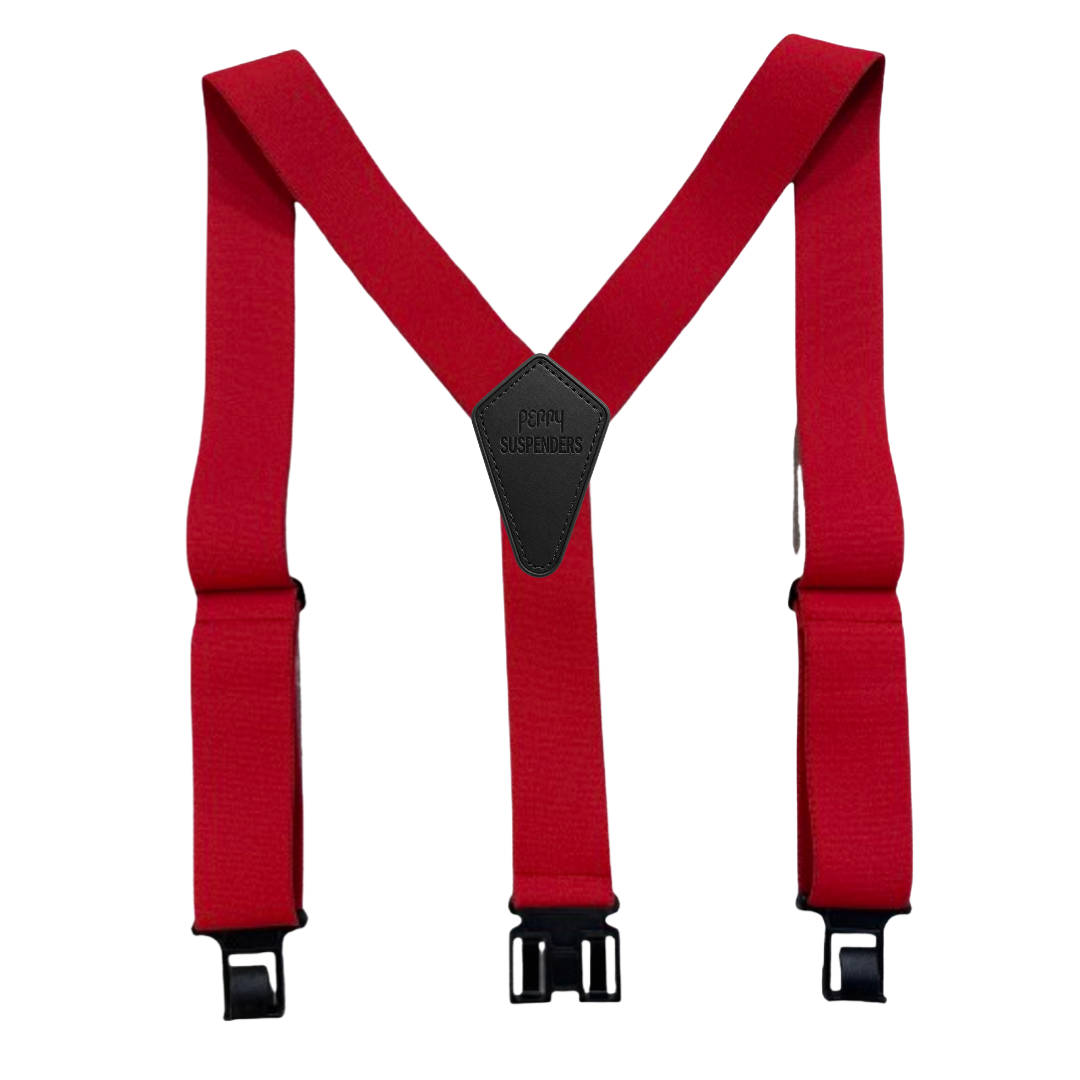 2" Premium Perry Suspenders, Red
