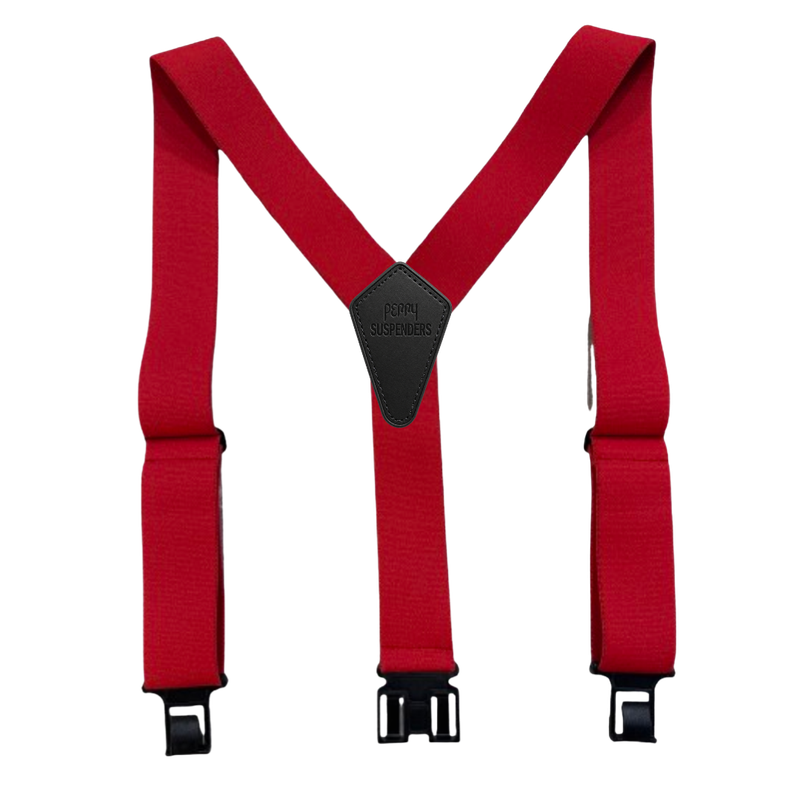 2" Premium Perry Suspenders, Red