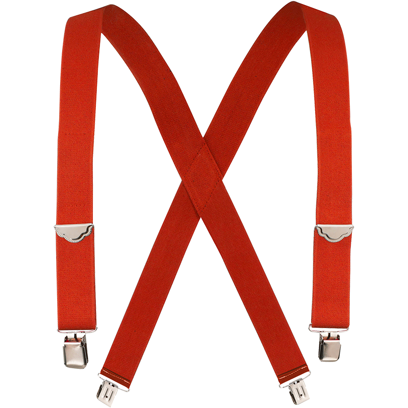 Welch 1-1/2" X-Back Work Clip-On Suspender