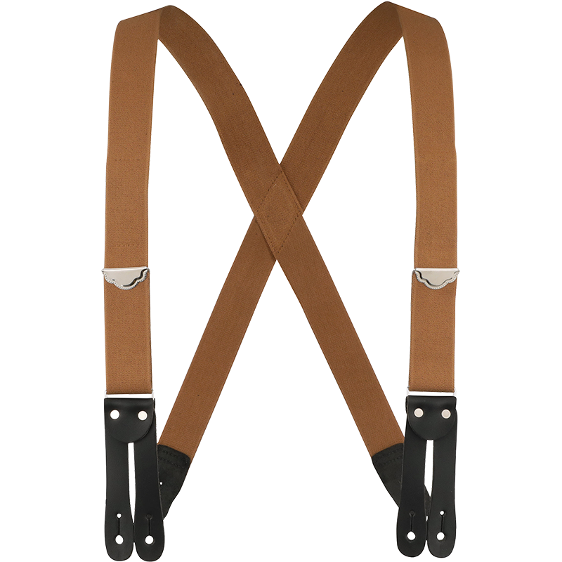 Welch 1-1/2" X-Back Work Button-On Suspender