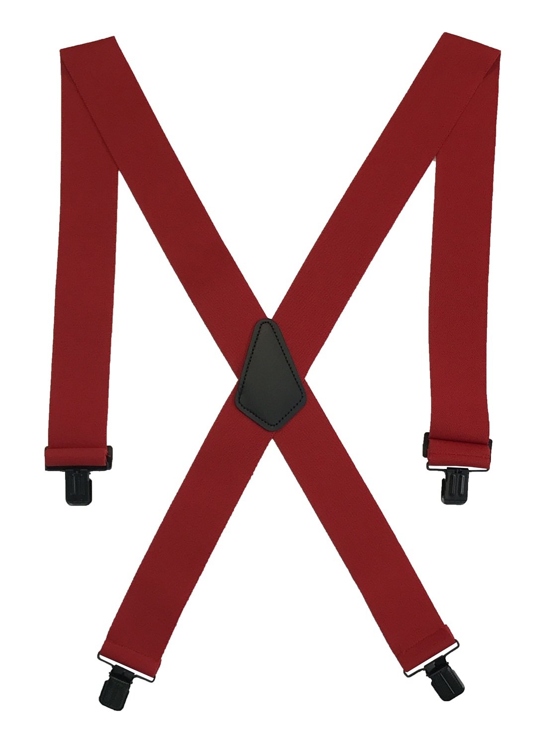 Clip-on Suspenders  - Red