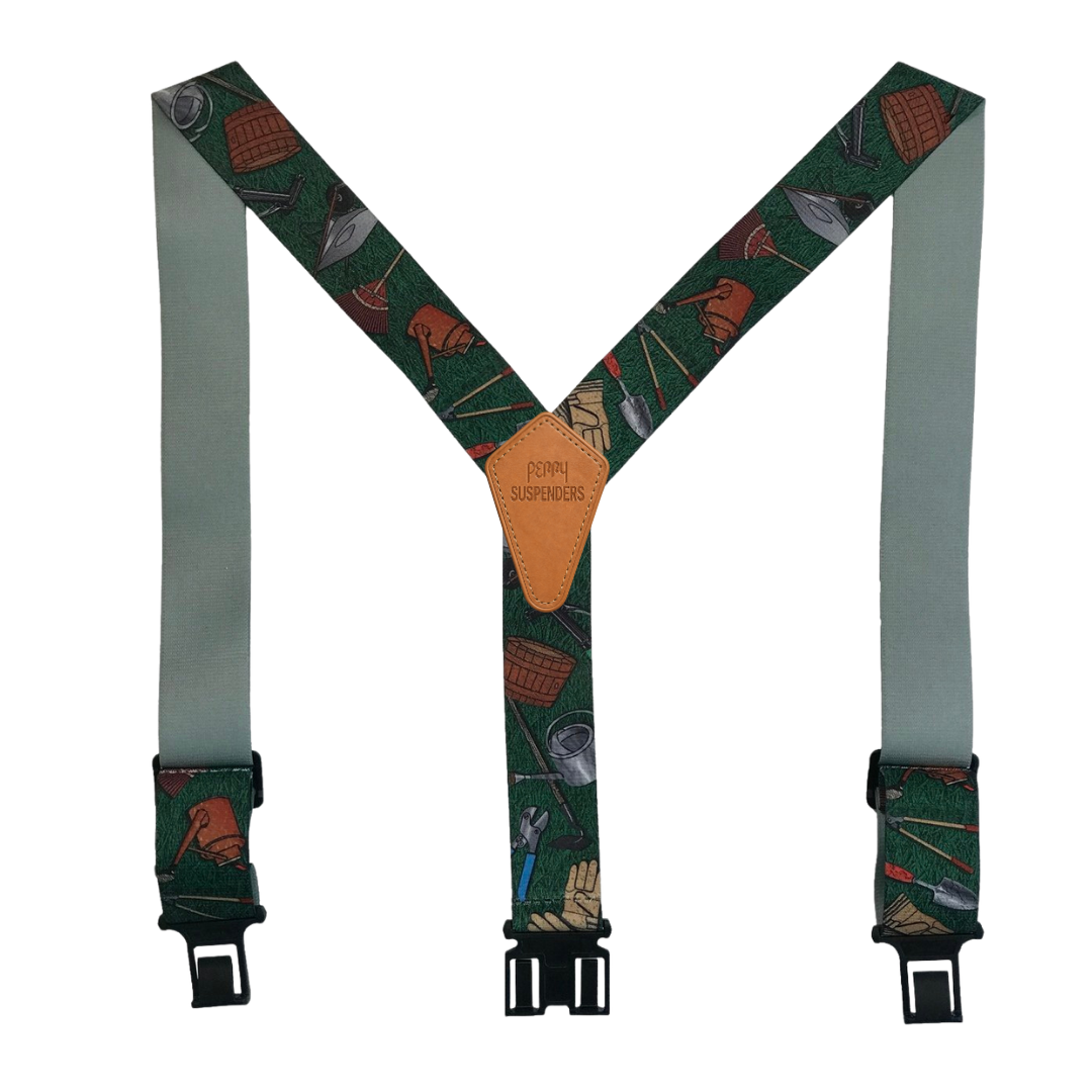 Novelty Perry Suspenders - Gardening Tools