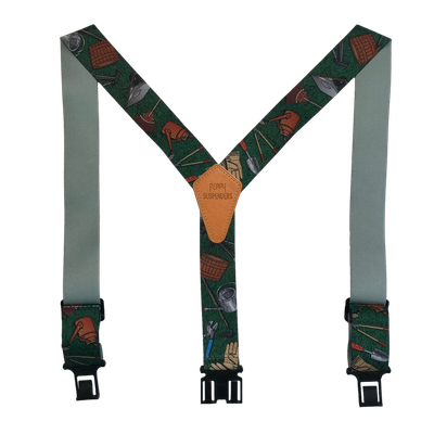 Novelty Perry Suspenders - Gardening Tools
