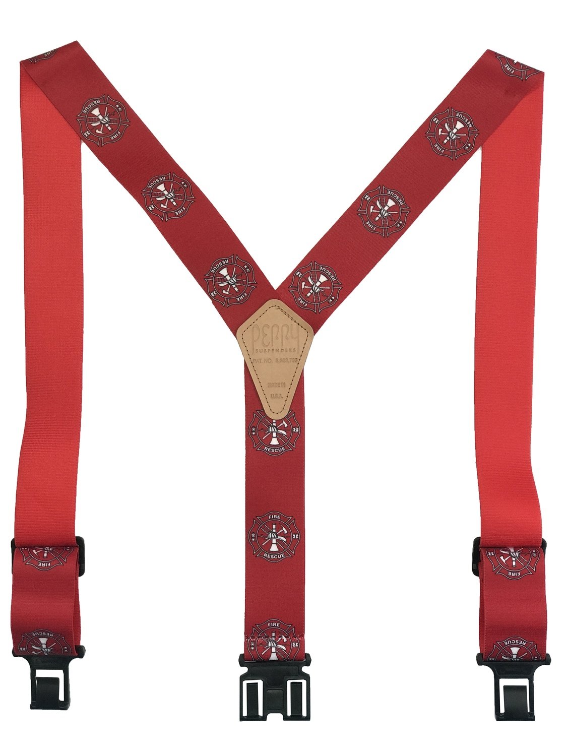 Novelty Perry Suspenders - Fire &amp; Rescue