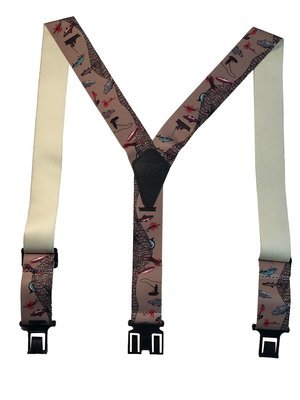 Novelty Perry Suspenders - Fisherman