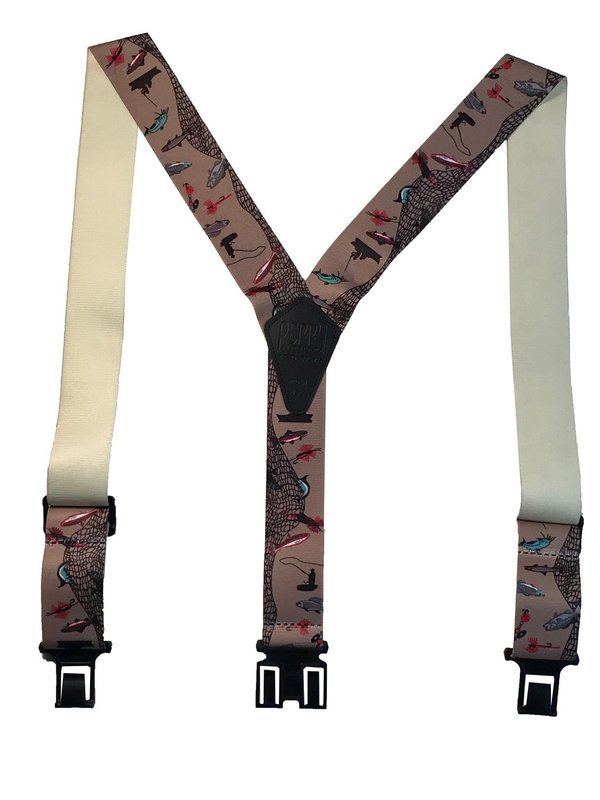 Novelty Perry Suspenders - Fisherman