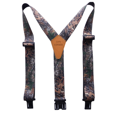 Camouflage Perry Suspenders - Realtree XTRA