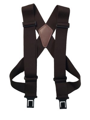 uBEE Perry Suspenders - Brown 1.5" and 2" widths available