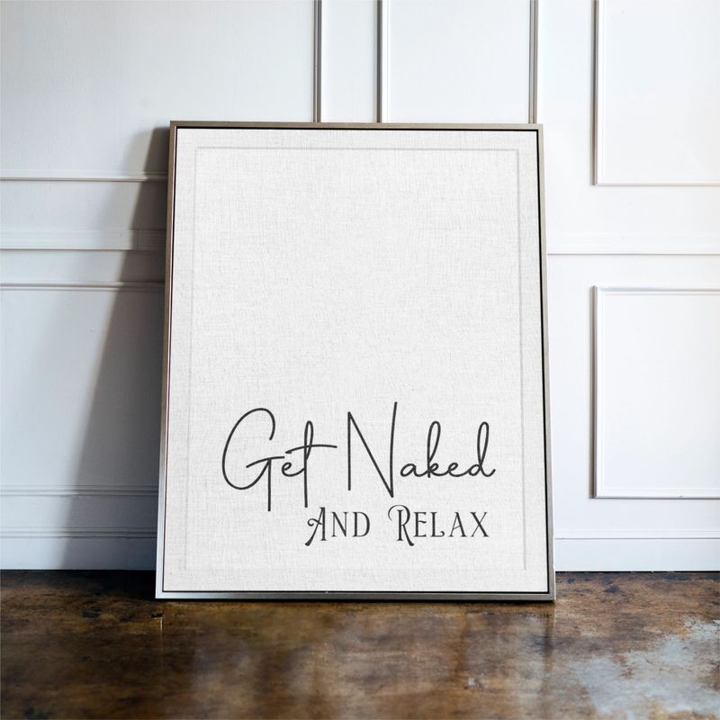 Get naked and relax