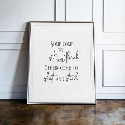 Some come to sit and think...