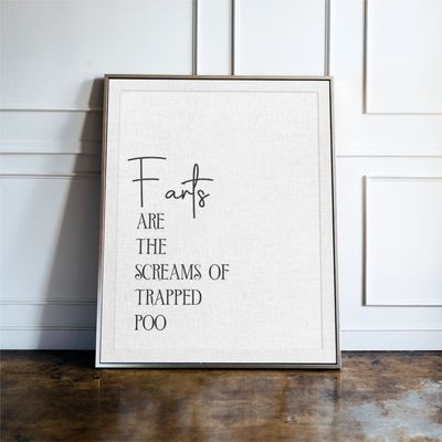 Farts are the screams of trapped poo