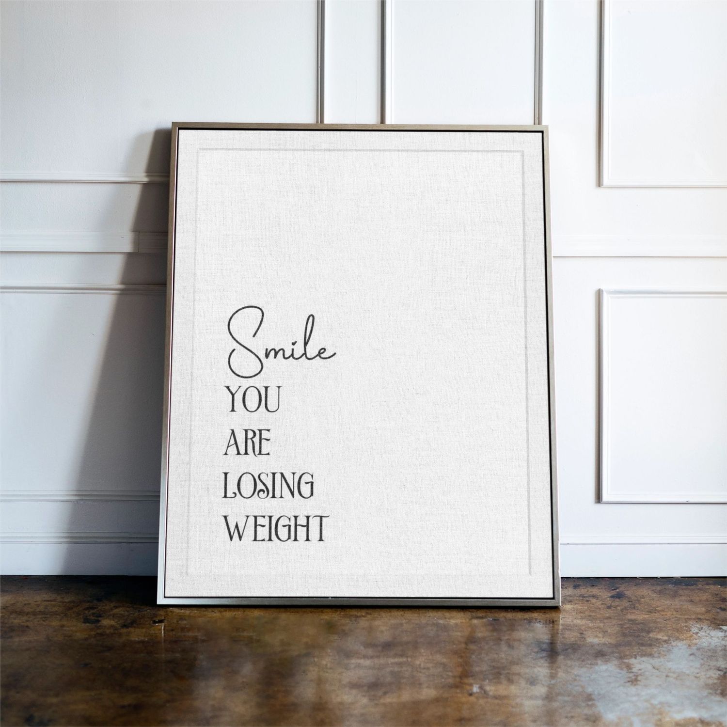 Smile you are losing weight